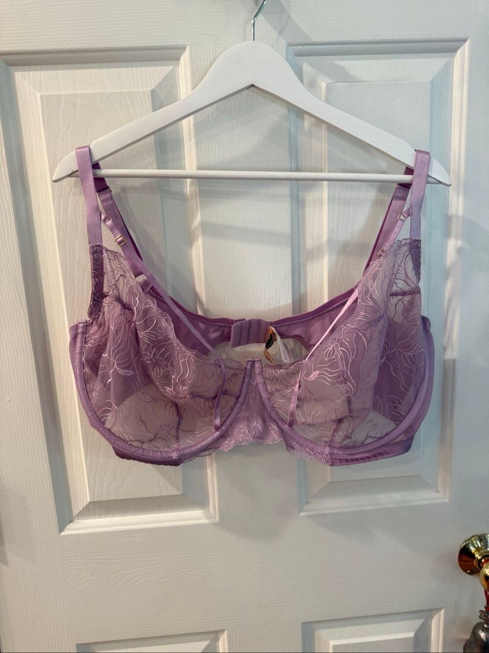 Playful Promises X Gabi Fresh Lavender Full Coverage Underwire Bra sz 42J EUC